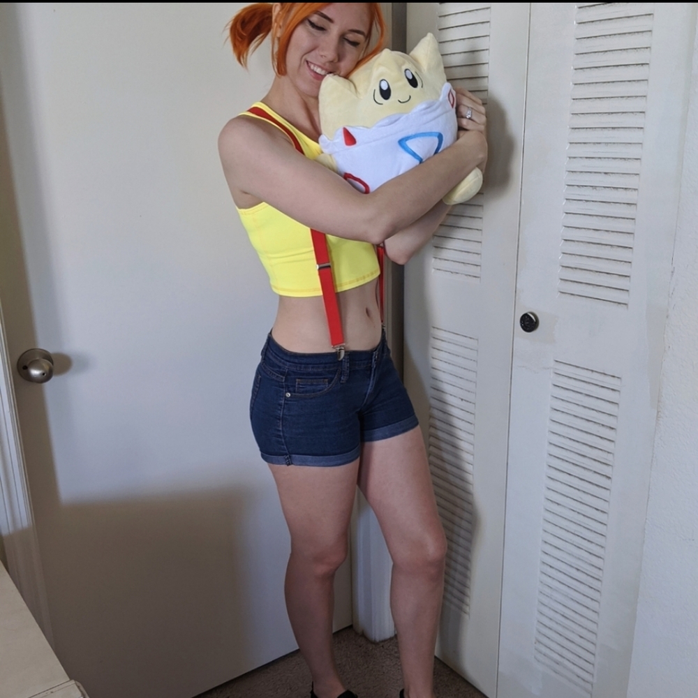 Misty cosplay / costume, shirt & suspenders (OBO)